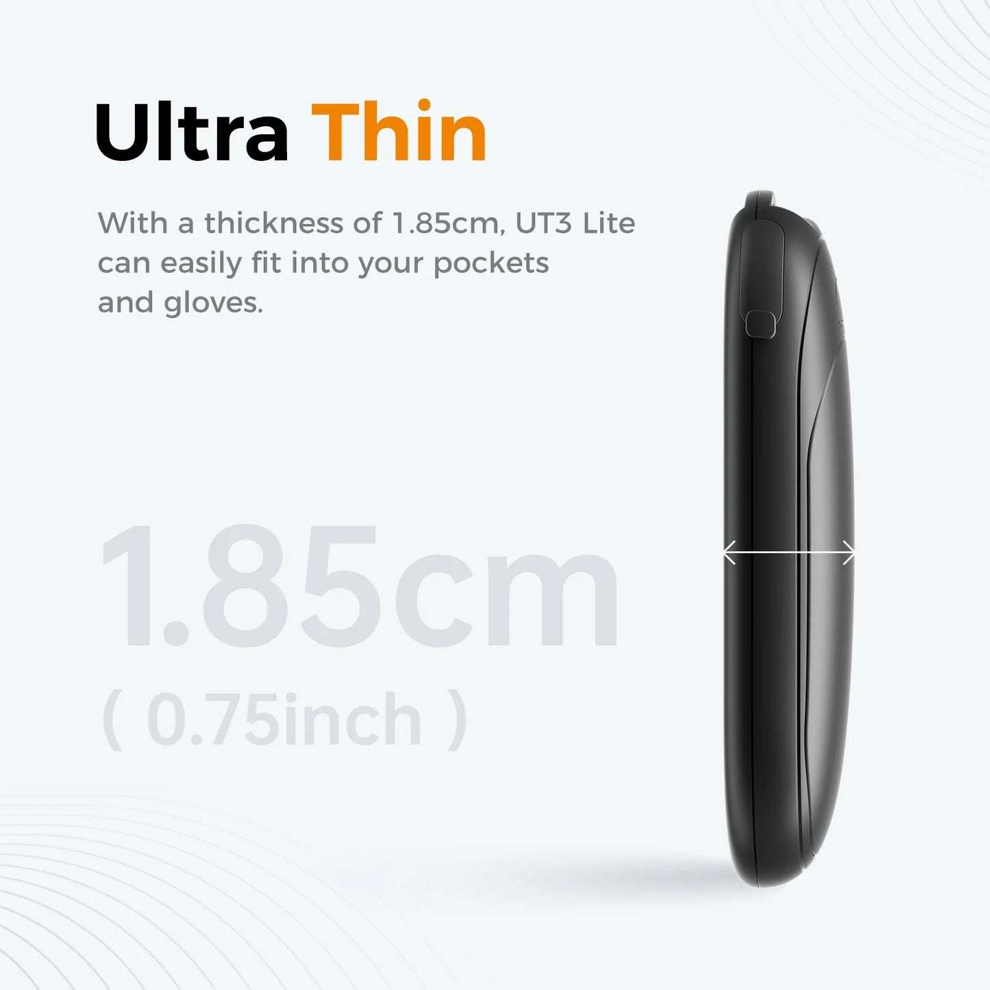 Rechargeable Hand Warmers 2 Pack ,Electric Portable Magnetic Hand Warmers,Winter Gifts for Women Men,Ut3 Lite