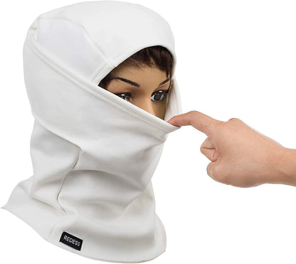 2 Pcs Unisex Warm Fleece Windproof Balaclava for Men and Women, Black and White