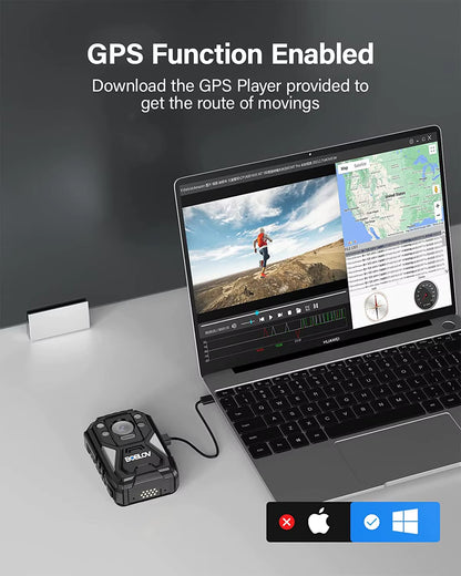 B4K4 Body Worn Camera 4K 128G Video Recorder GPS IP67 Police Security Camera 4000Mah Battery 15Hrs Recording Body Camera