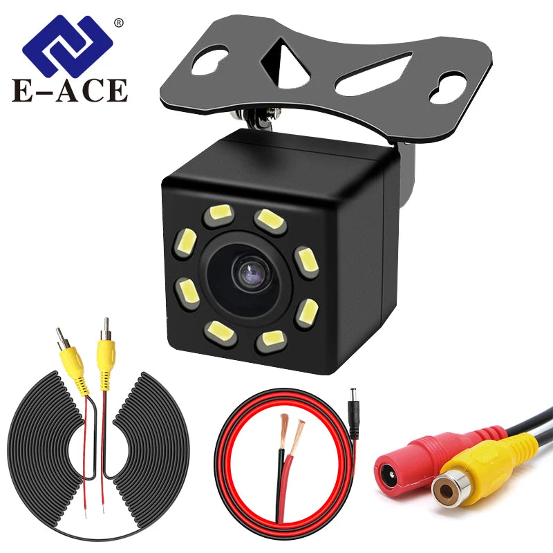 Rear Camera of Driving Recorder 140 Wide Angle Waterproof 4/8/12 Light HD Night Vision Parking Monitoring Rear Camera