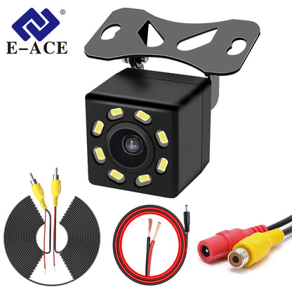 Rear Camera of Driving Recorder 140 Wide Angle Waterproof 4/8/12 Light HD Night Vision Parking Monitoring Rear Camera