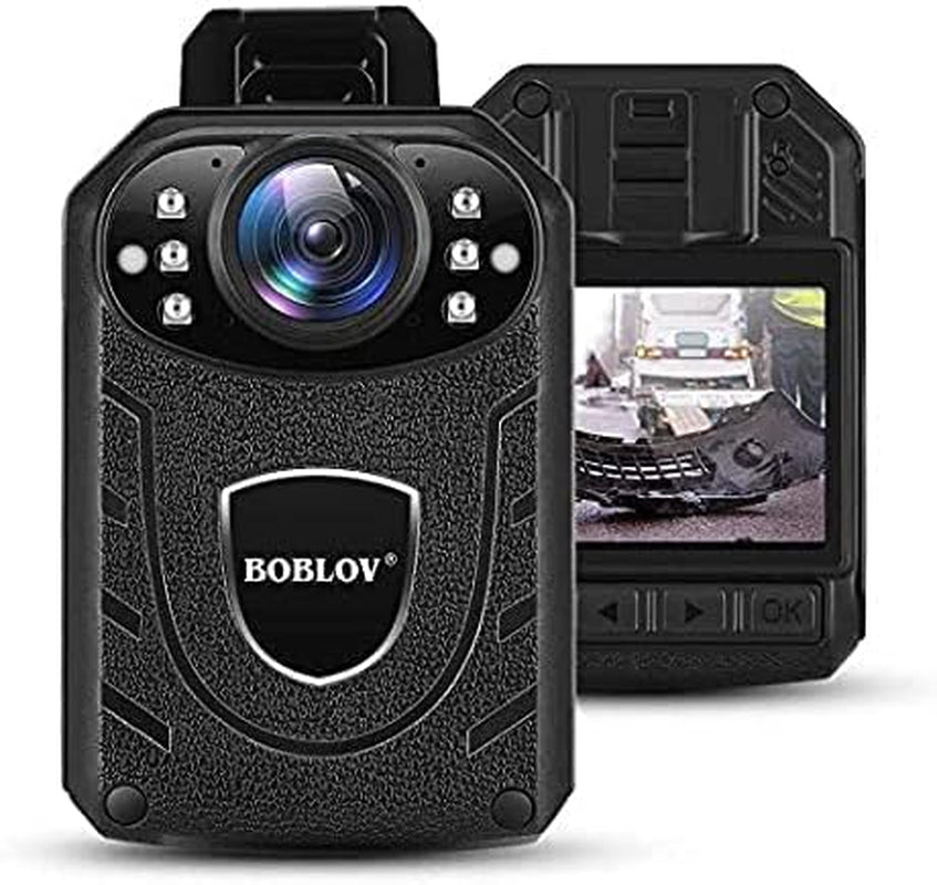 Kj21Body Worn Camera, 1296P Body Worn Camera, Support Memory Expand Max 256G, Outdoor 8-10Hours Recording Police Body Cam Lightweight and Portable, Clear Night Vision (64GB)