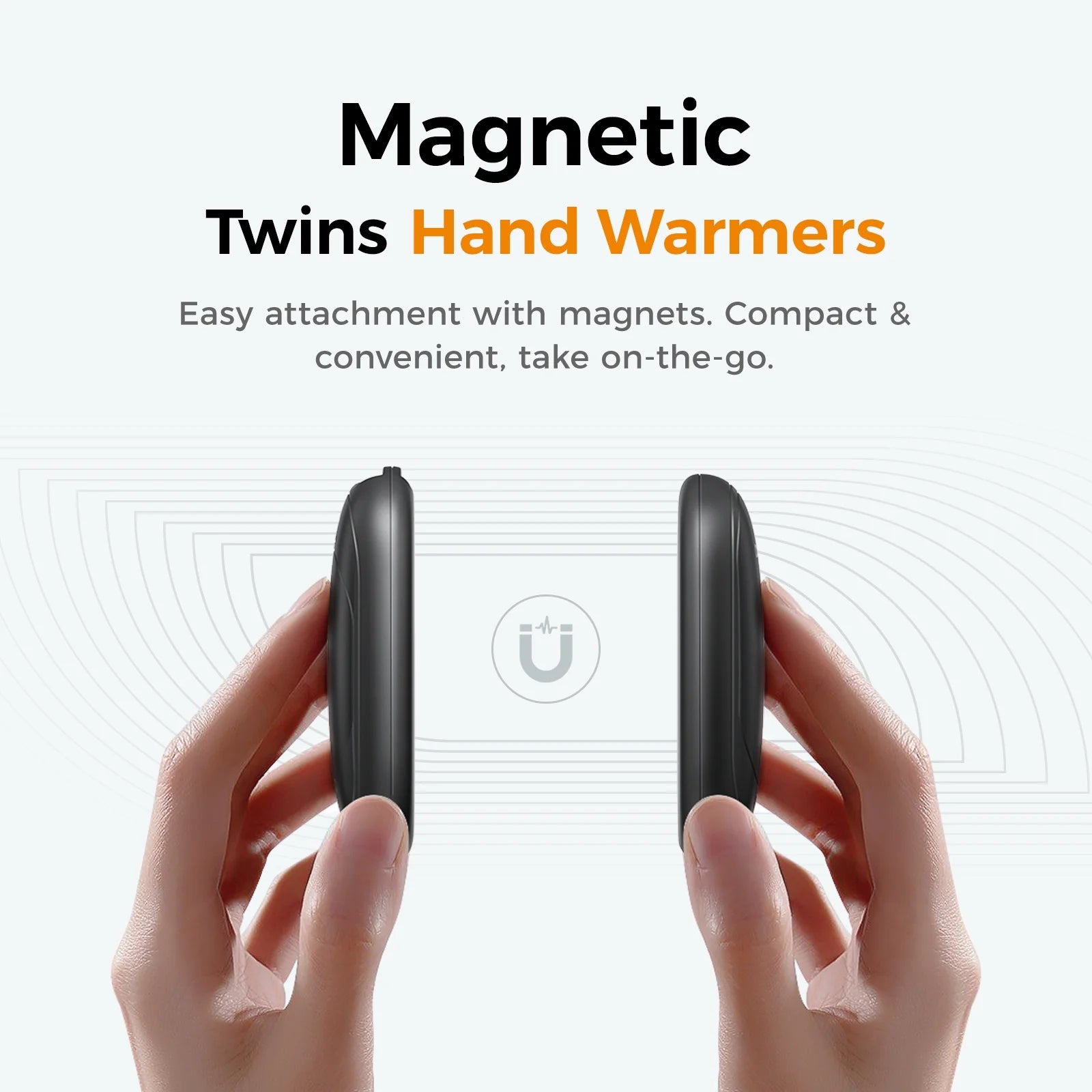 Rechargeable Hand Warmers 2 Pack ,Electric Portable Magnetic Hand Warmers,Winter Gifts for Women Men,Ut3 Lite