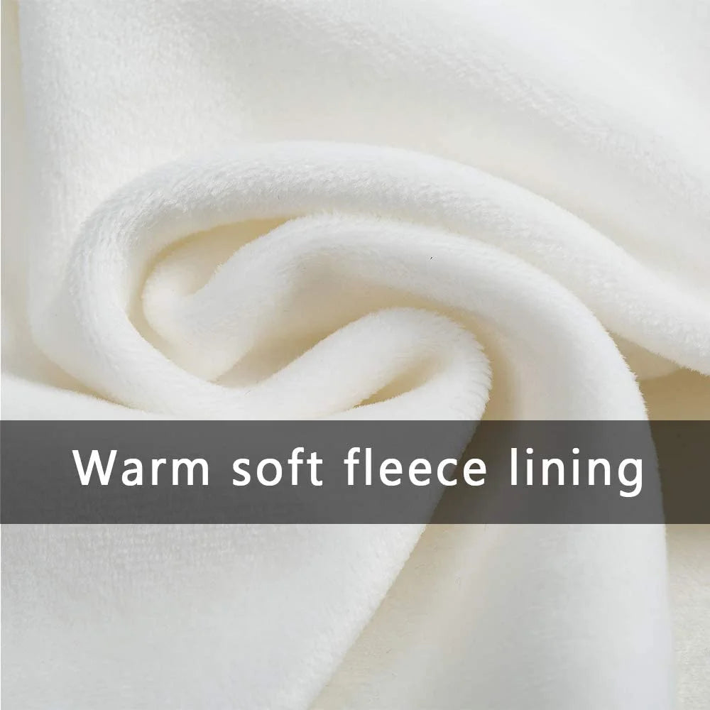 2 Pcs Unisex Warm Fleece Windproof Balaclava for Men and Women, Black and White